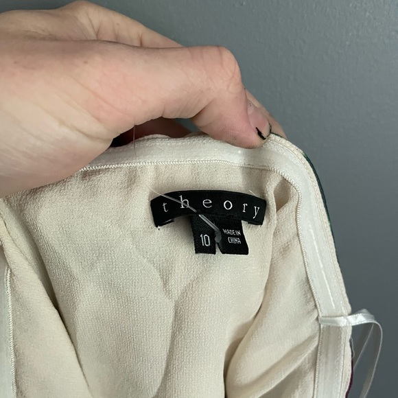 Theory Nathalee Paintball Silk Mini Dress Womens Size 10 - Picture 4 of 6